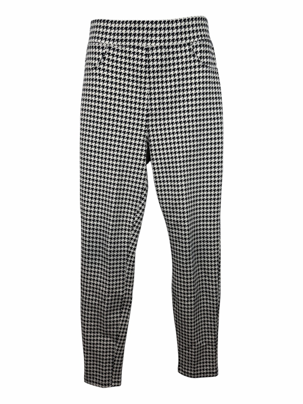 Houndstooth Printed Leggings Pants Black White Stretch S Sanctuary Skinny Work